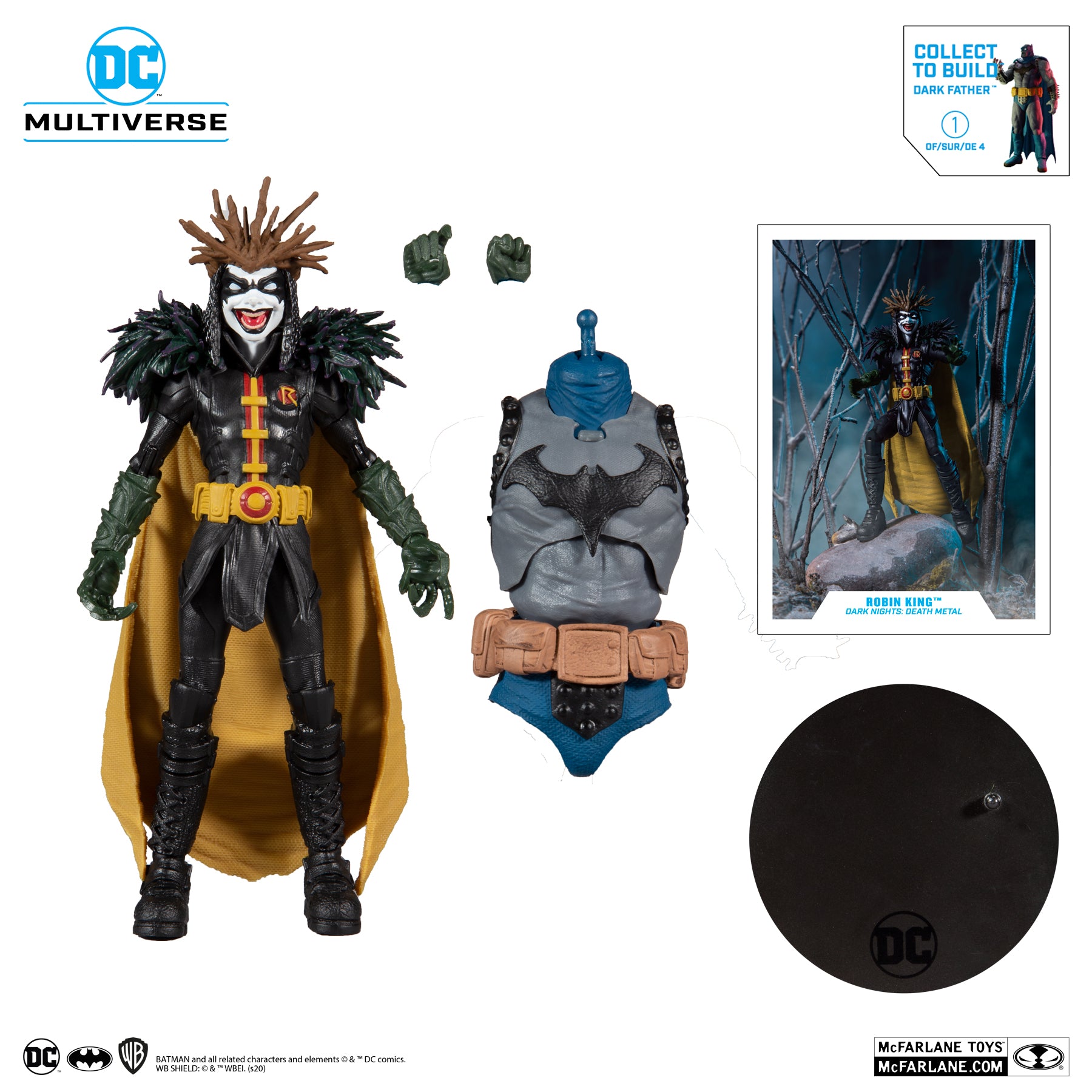 MCFARLANE TOYS DC MULTIVERSE BAF Darkfather MISB Robin King (Dark Nights : Death Metal)
