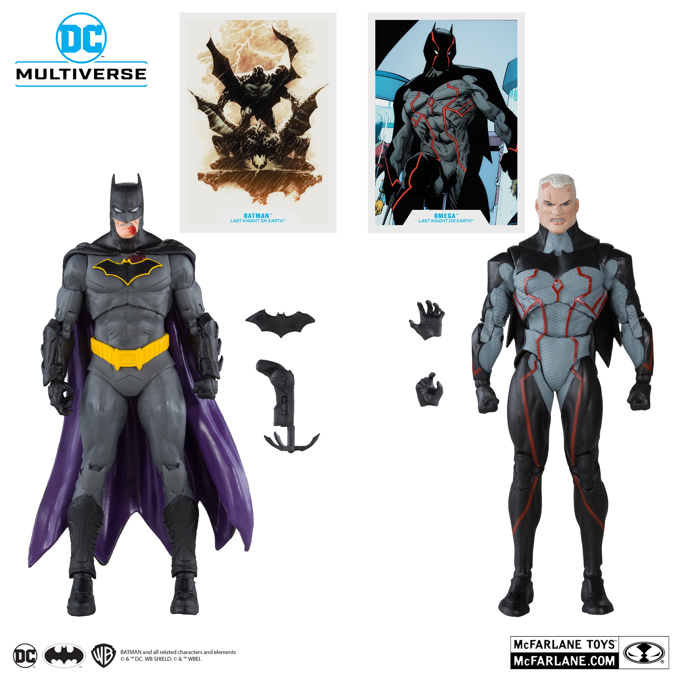 MCFARLANE TOYS DC MULTIVERSE 2-PACK Batman and Omega (Last Knight on Earth)