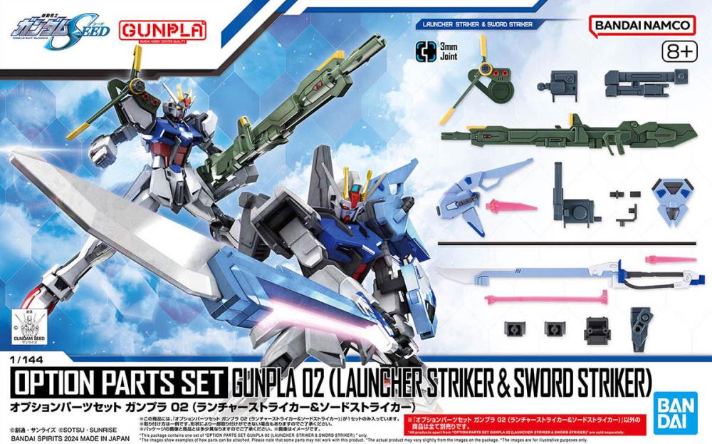BANDAI Option Parts Set Gunpla 02 (Launcher Striker & Sword Striker)