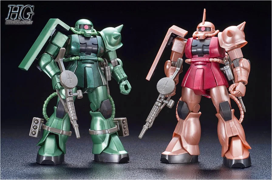 PBANDAI HG 1/144 HGUC MS-06S & MS-06 Zaku II The Art of Gundam Osaka Metallic Ver