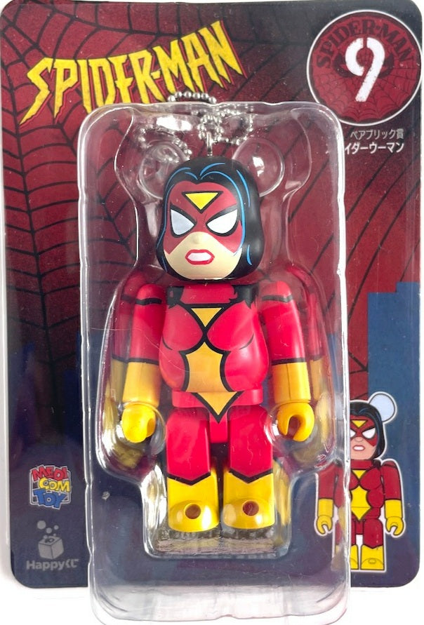 BE@RBRICK Unbreakable Keychain Spiderwoman