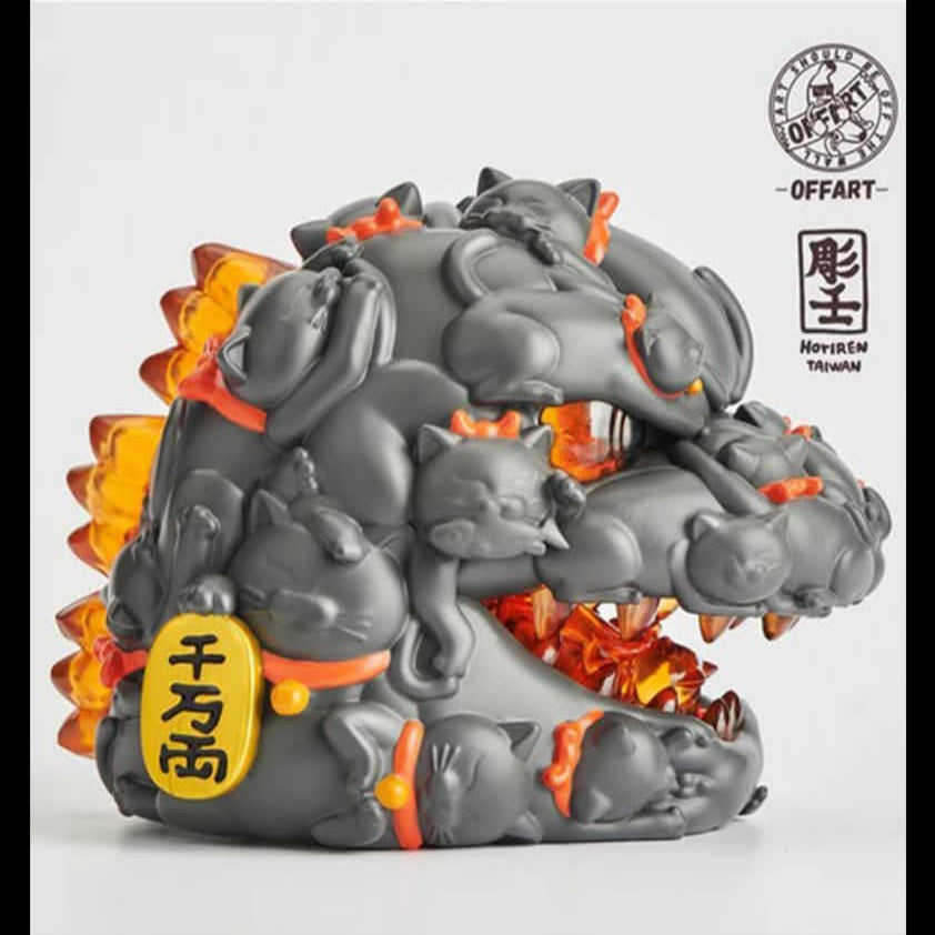 OFFART x Arren Hundred Cats Red Lotus Blessing Mini Version (Black)