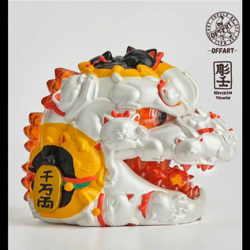 OFFART x Arren Hundred Cats Red Lotus Blessing Mini Version (White)