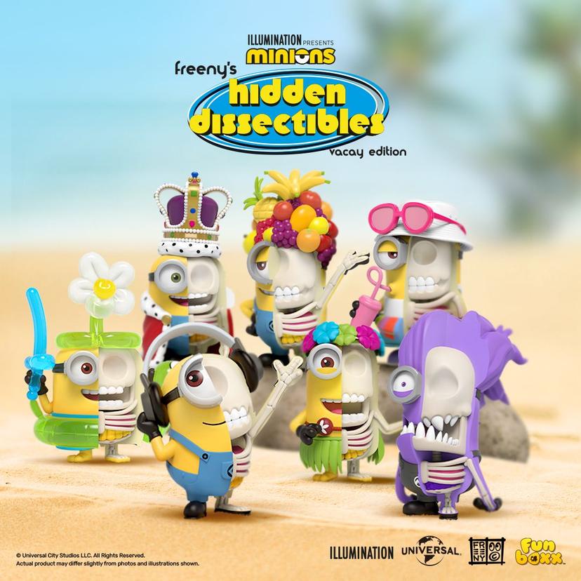 MIGHTY JAXX FREENY'S Hidden Dissectibles Minions Series 01 Vacay Edition