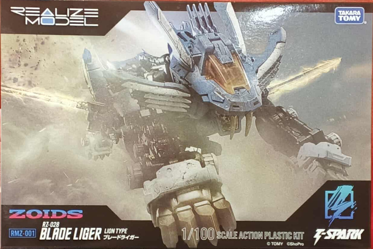 TAKARA TOMY ZOIDS Realize Model RMZ-001 Blade Liger 1/100 Scale Model Kit
