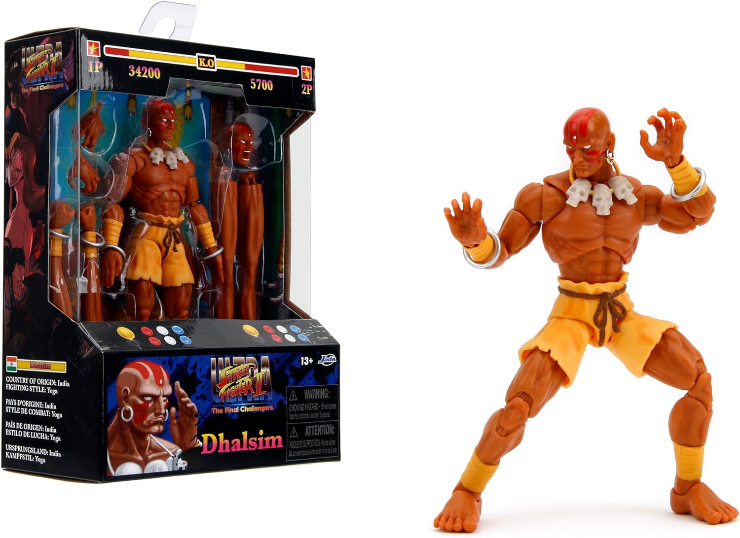 JADA TOYS 6in Street Fighter Dhalsim