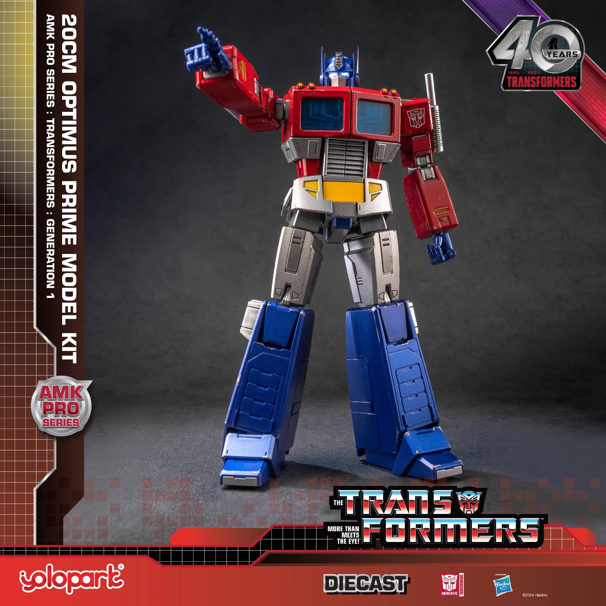 YOLOPARK AMK Pro Series Transformers Diecast G1 Optimus Prime
