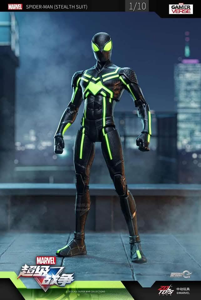 ZD TOYS 1/10 Gamerverse Spiderman Big Time Stealth Suit