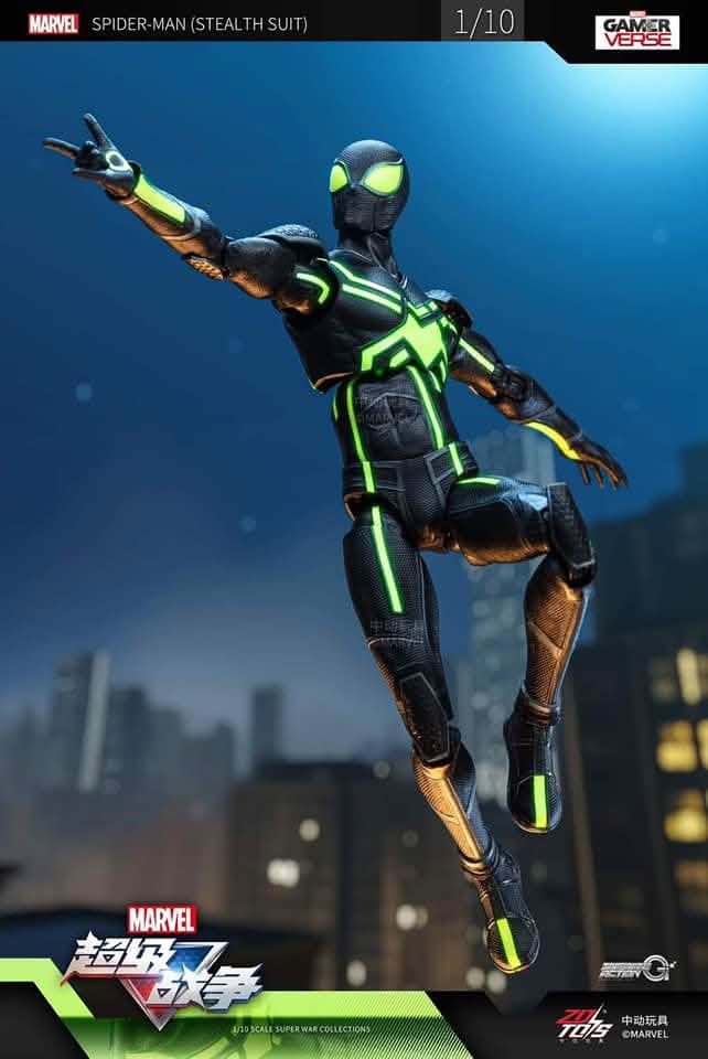 ZD TOYS 1/10 Gamerverse Spiderman Big Time Stealth Suit