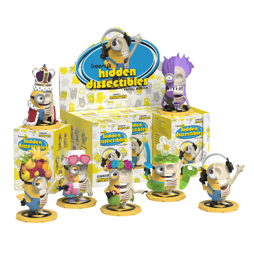MIGHTY JAXX FREENY'S Hidden Dissectibles Minions Series 01 Vacay Edition