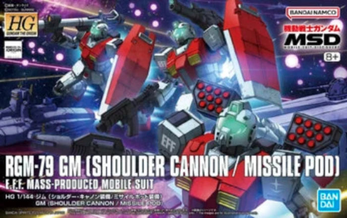 BANDAI HG 1/144 HGUC Origin GM (Shoulder Cannon/Missile Pod)
