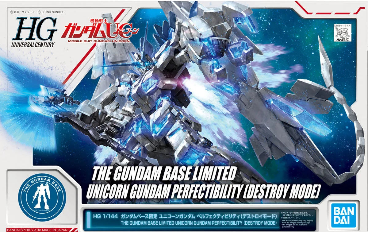 BANDAI HG 1/144 TGBL HGUC Unicorn Gundam Perfectibility (Destroy Mode)
