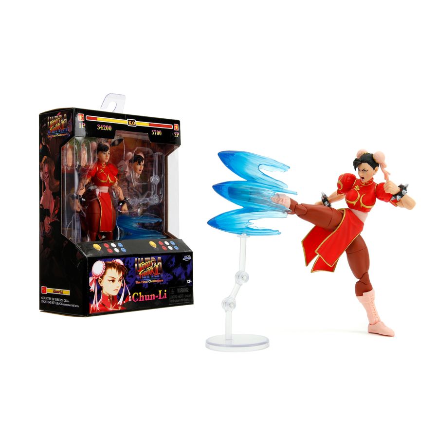 JADA TOYS 6in Street Fighter Chun Li (Player 2)