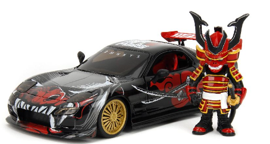 JADA TOYS X LABMONKEYS 1/24 Mazda RX-7 w/ Saru Figure
