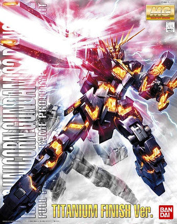 BANDAI MG 1/100 Unicorn Gundam 02 Banshee (Titanium Finish)