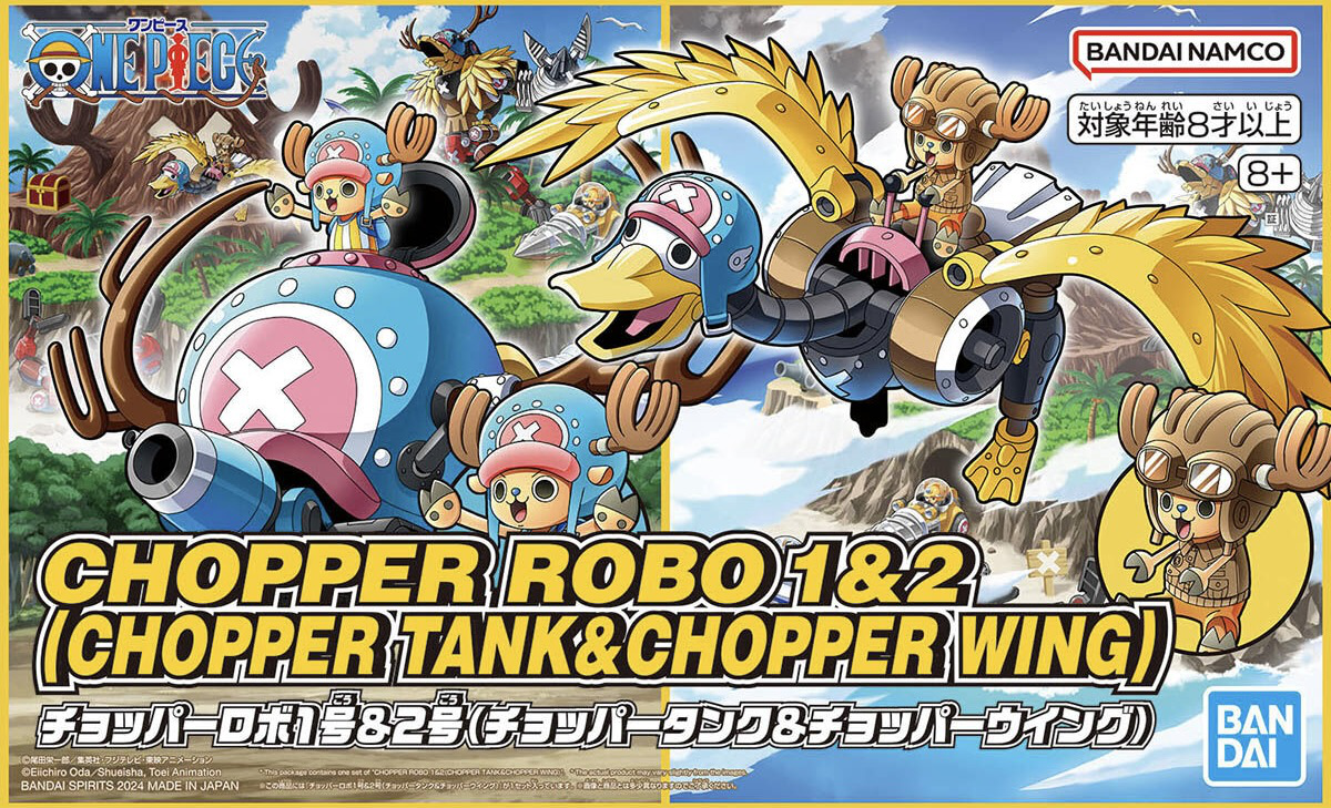 BANDAI ONE PIECE- Chopper Robot 1 & 2 (Chopper Tank & Chopper Wing)