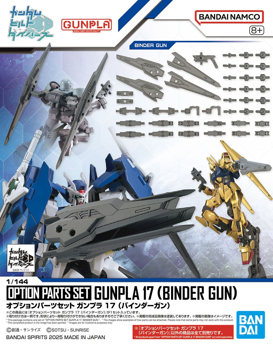 BANDAI HG 1/144 Option Parts Set Gunpla 17 (Binder Gun)