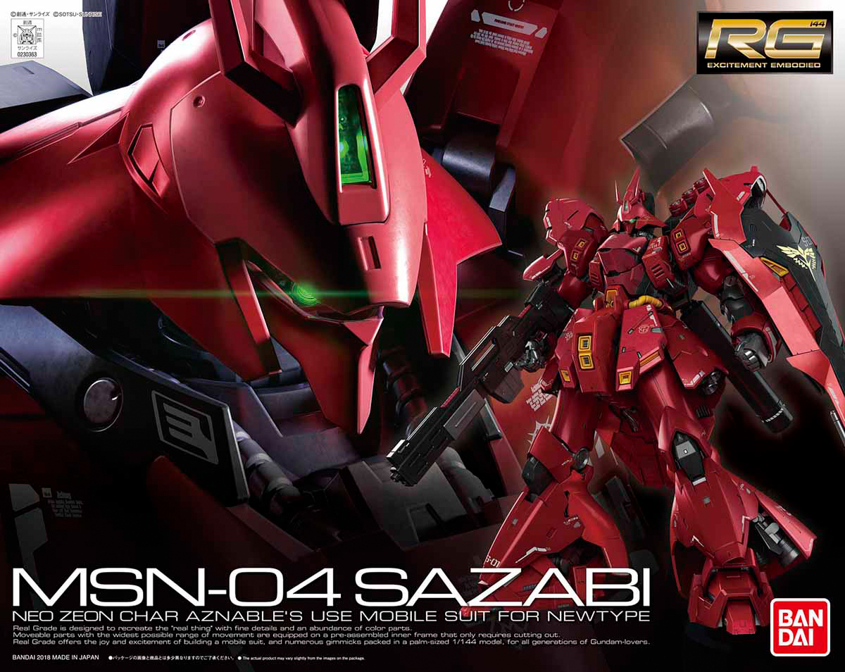 BANDAI RG 1/144 MSN-04 Sazabi