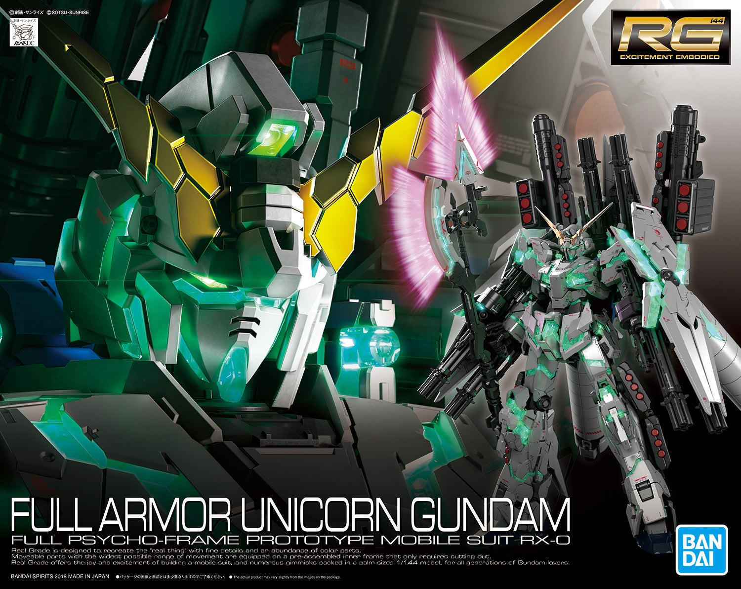 BANDAI RG 1/144 RX-0 Full Armor Unicorn Gundam
