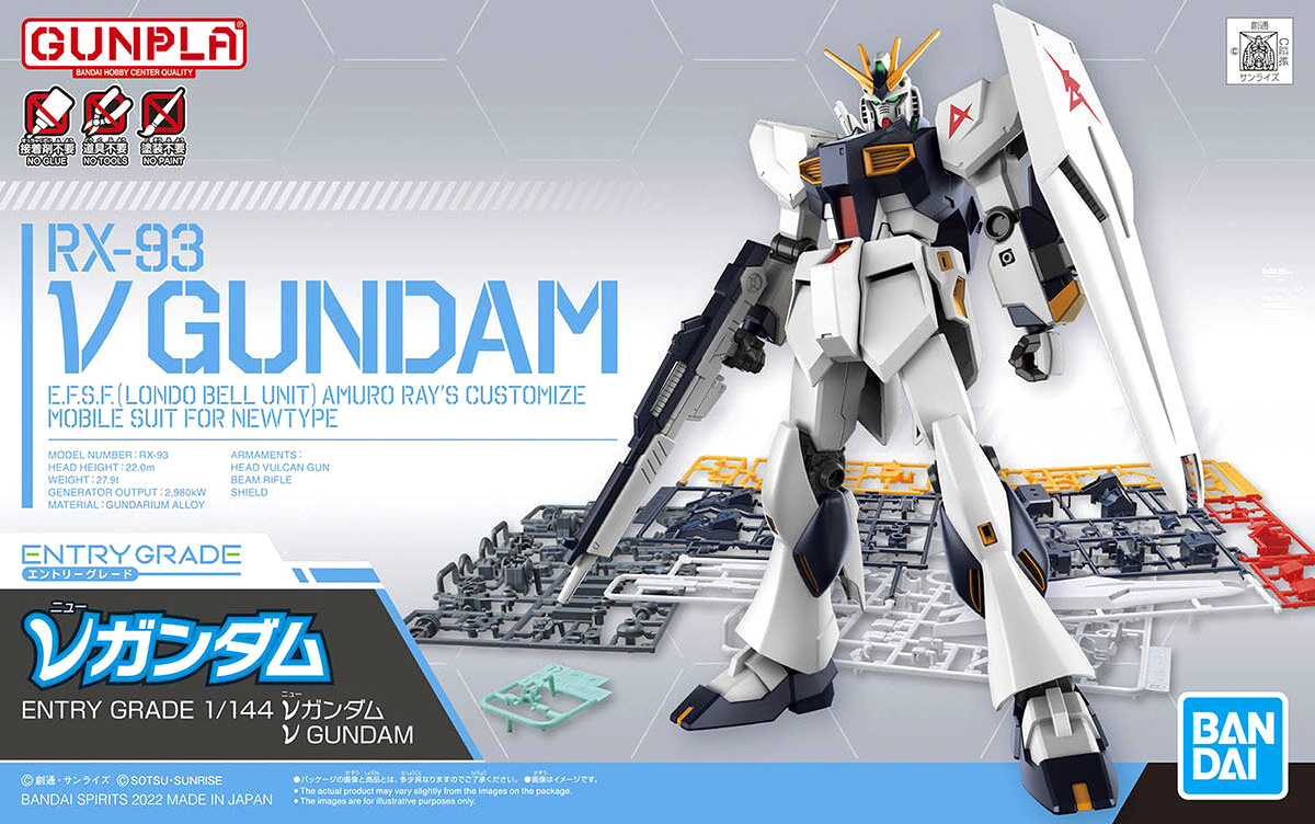 BANDAI EG 1/144 Entry Grade RX-93 Nu Gundam