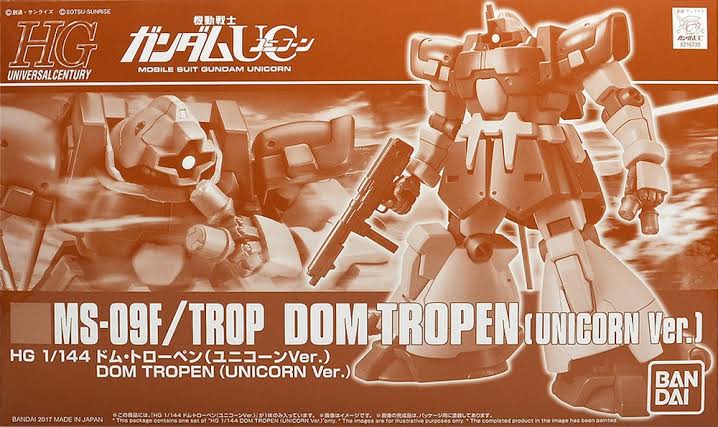PBANDAI HG 1/144 HGUC Dom Tropen (Unicorn Ver)