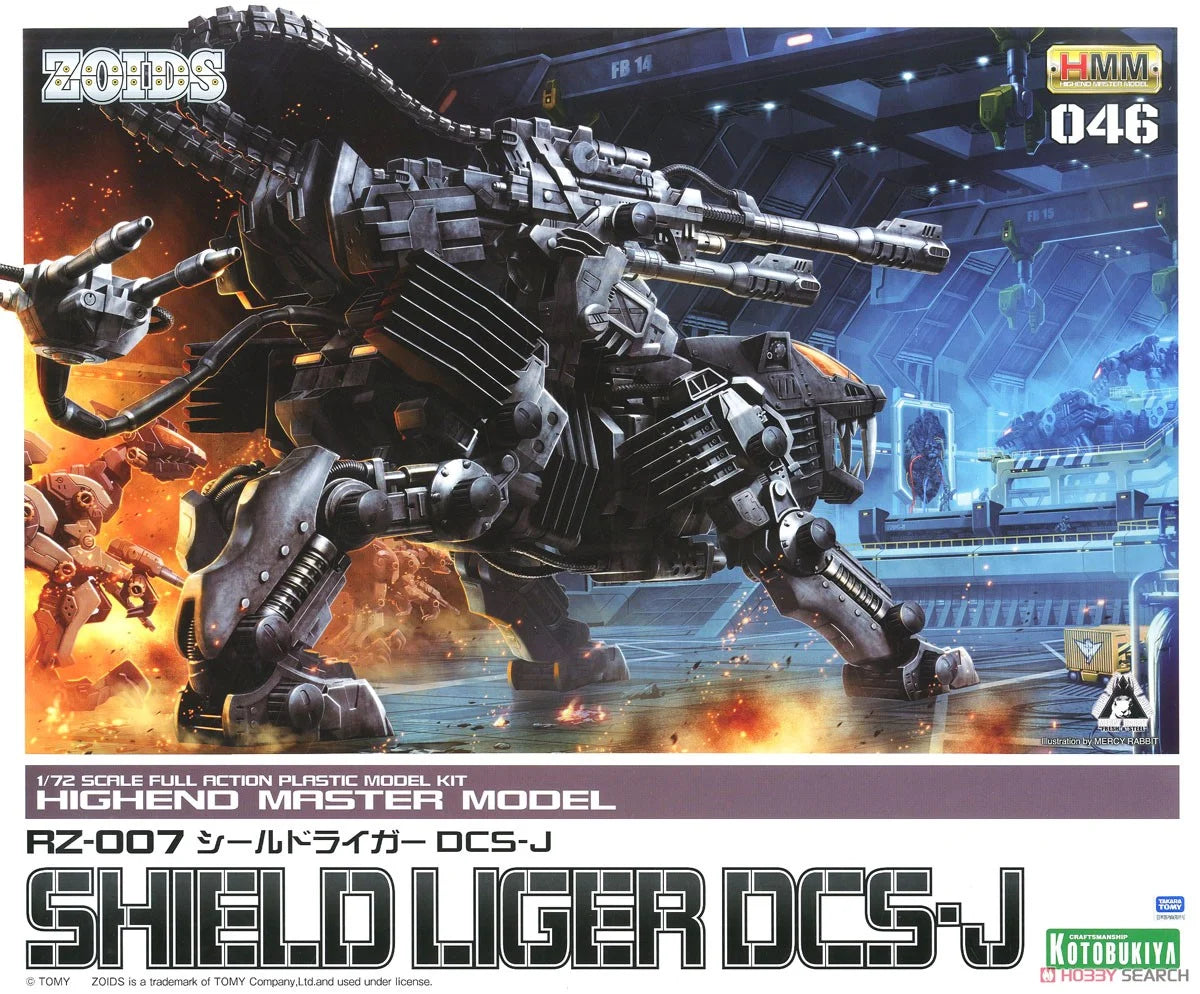 KOTOBUKIYA ZOIDS HMM 1/72 RZ-007 Shield Liger DCS-J