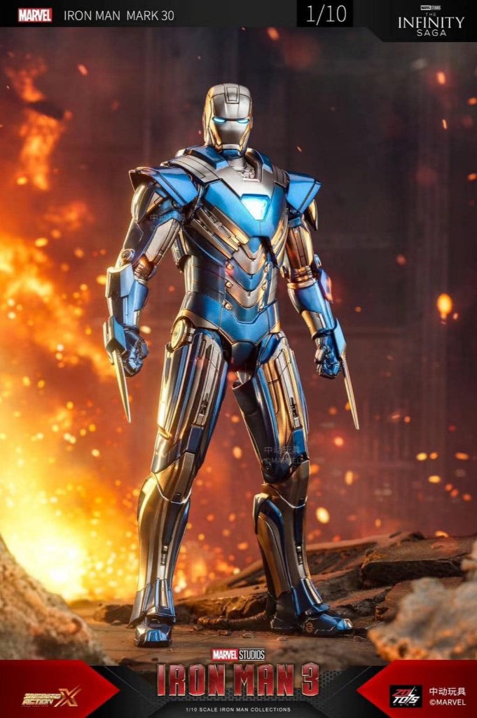 ZD TOYS 1/10 Ironman Mk30 Blue Steel
