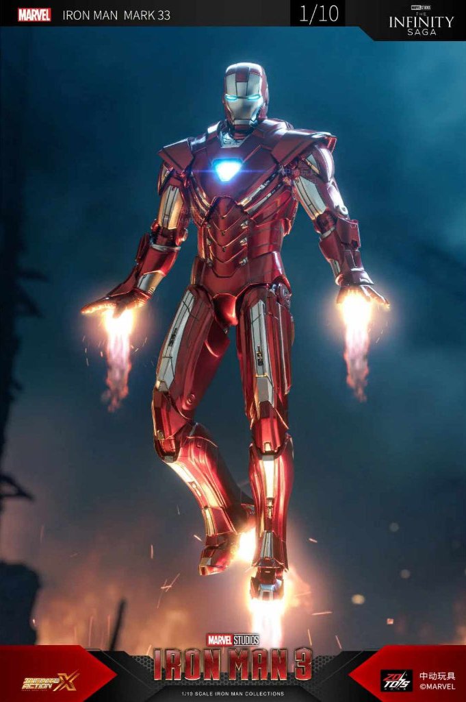 ZD TOYS 1/10 Ironman Mk33 Silver Centurion