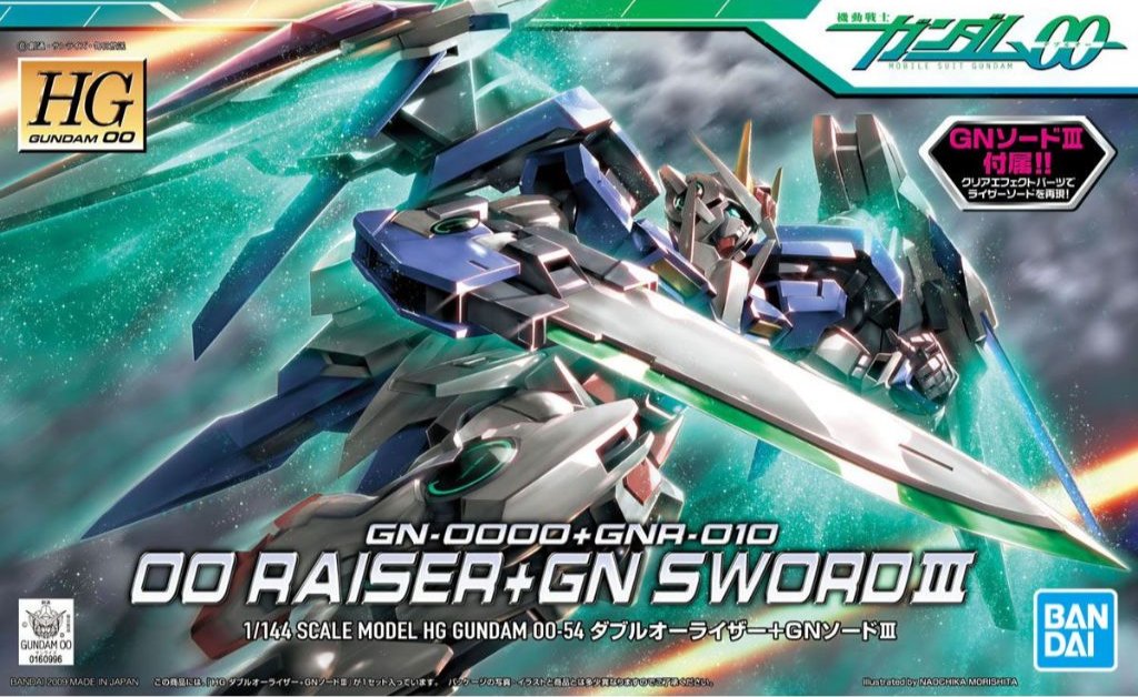 BANDAI HG 1/144 HG00 00 Raiser + GN Sword III