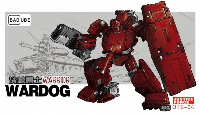 BAD UBE JUSTICE FORCE OTS-04 Warrior Wardog (Warpath)