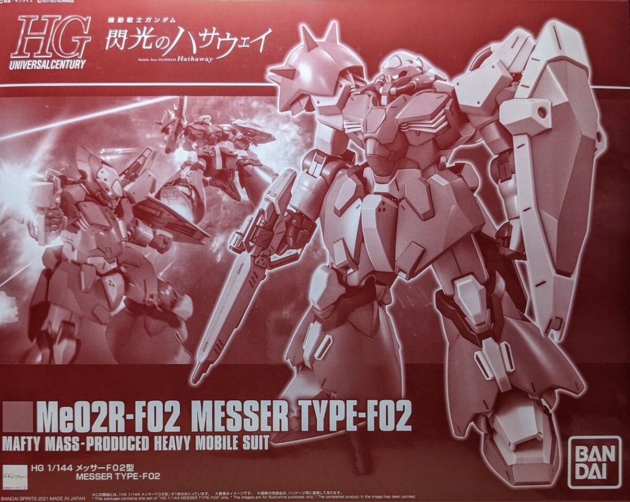 PBANDAI HG 1/144 HGUC Me02R-F02 Messer Type-F02
