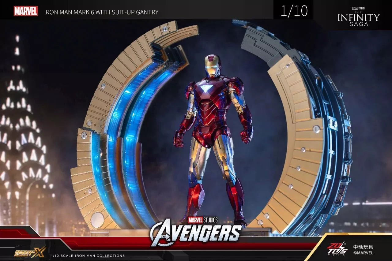 ZD TOYS 1/10 Ironman Mk6 w/ Suit Up Gantry