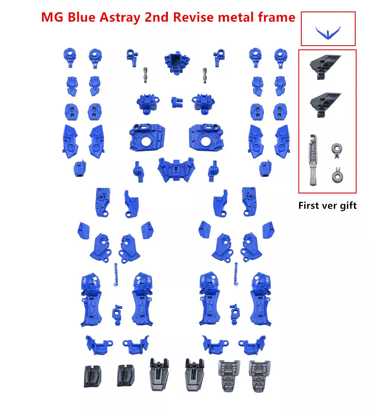 EW Model 1/100 EWM-MG002C Astray Blue 2R Frame Upgrade Kits For Bandai MG Series