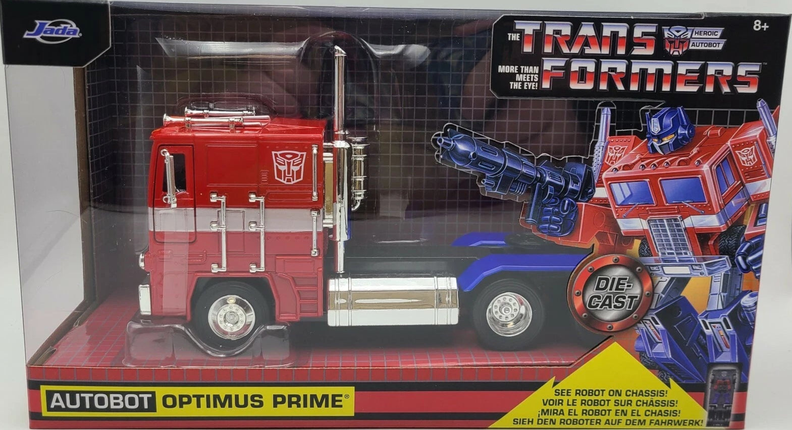 JADA TOYS 1:24 DIE-CAST Transformers G1 Optimus Prime