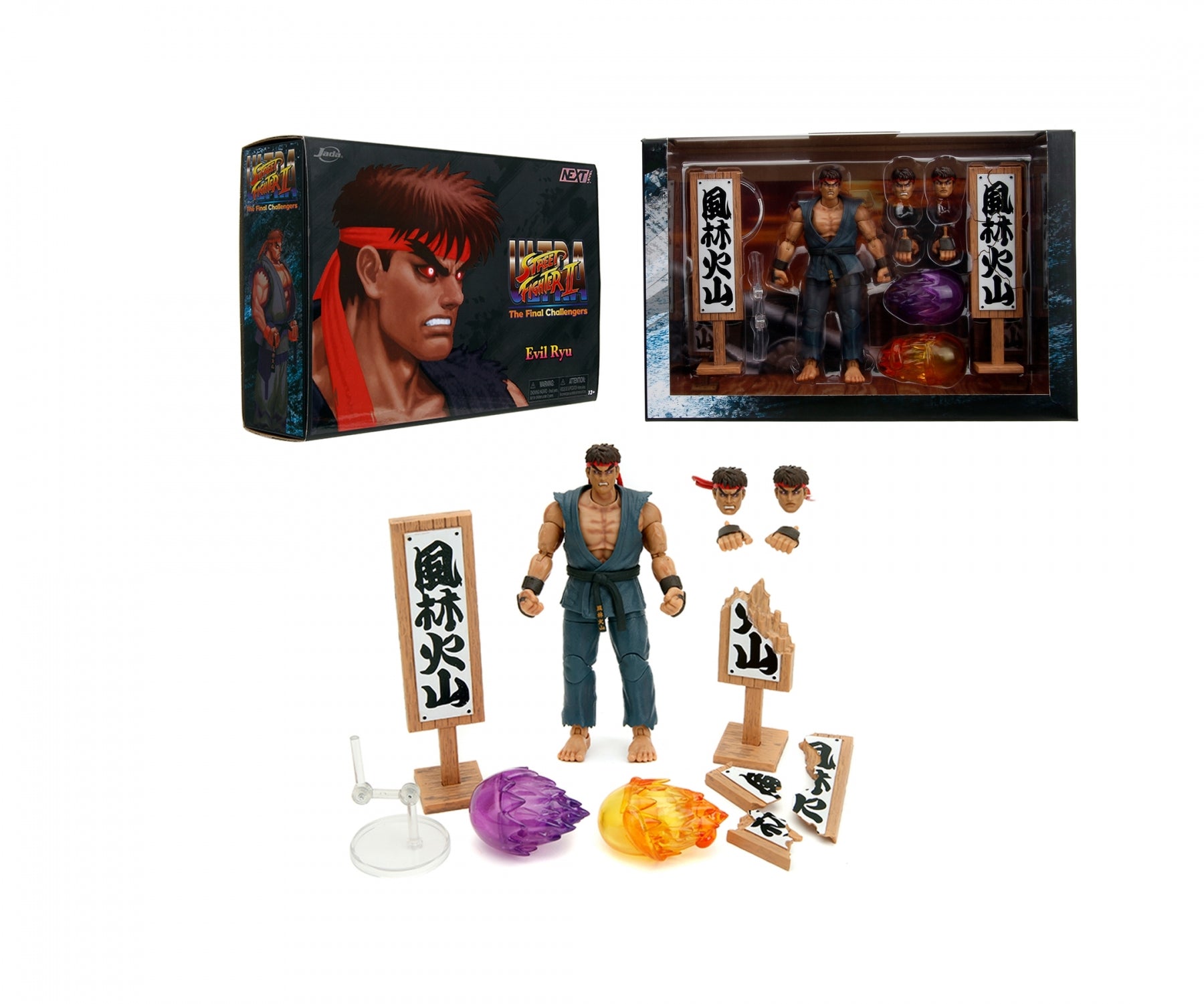JADA TOYS 6in Street Fighter Evil Ryu Deluxe (Next Level)