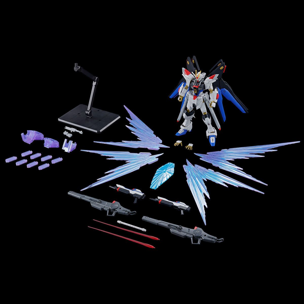 PBANDAI HG 1/144 HGCE Strike Freedom Type II and Wings and Light Effect