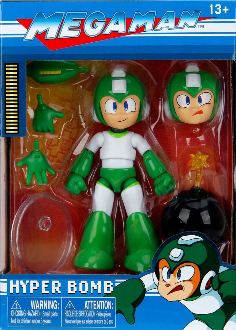 JADA TOYS 4'5in MEGAMAN- Hyper Bomb Green