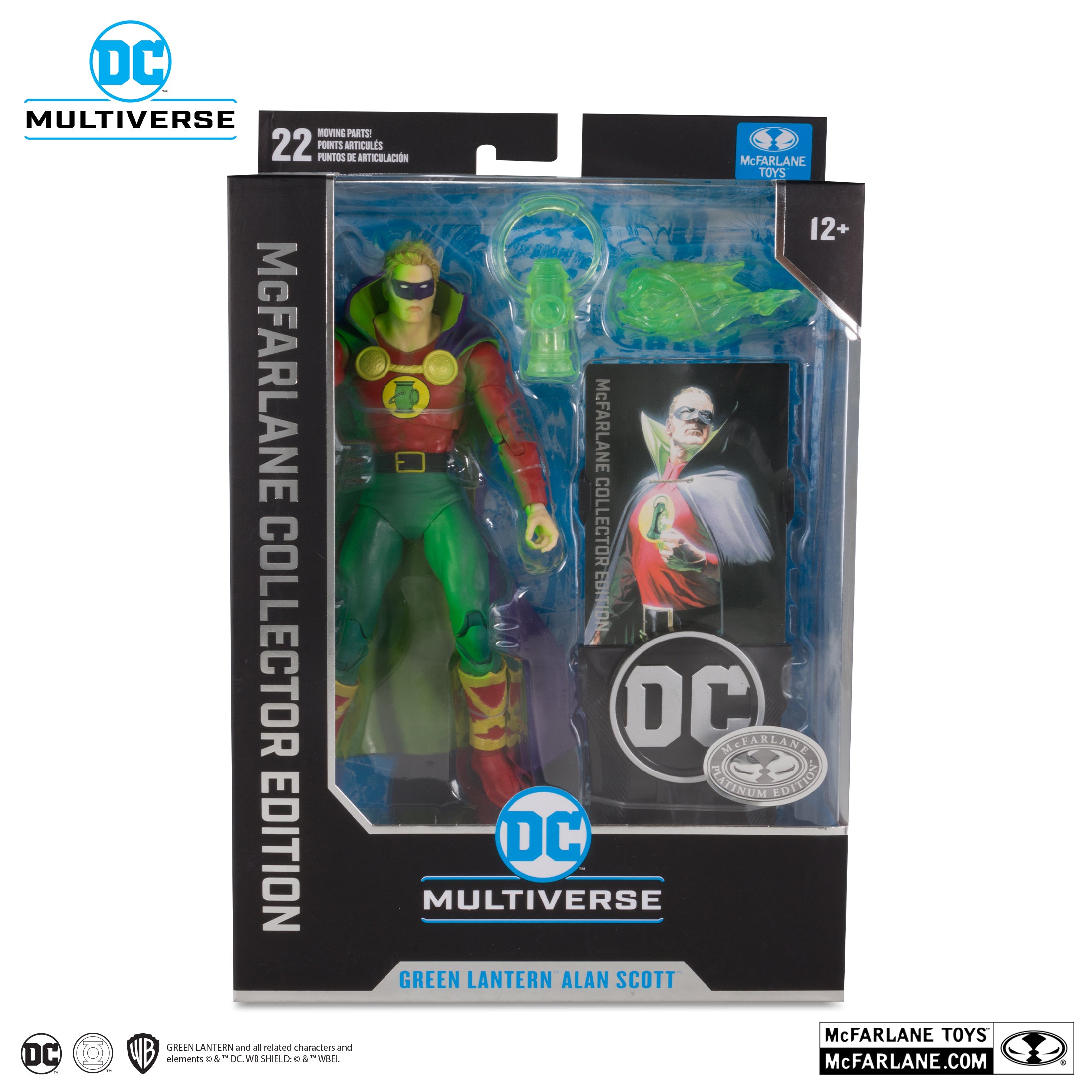 MCFARLANE TOYS DC MULTIVERSE Collector Edition Green Lantern Platinum (Alan Scott)(Day of Vengeance)