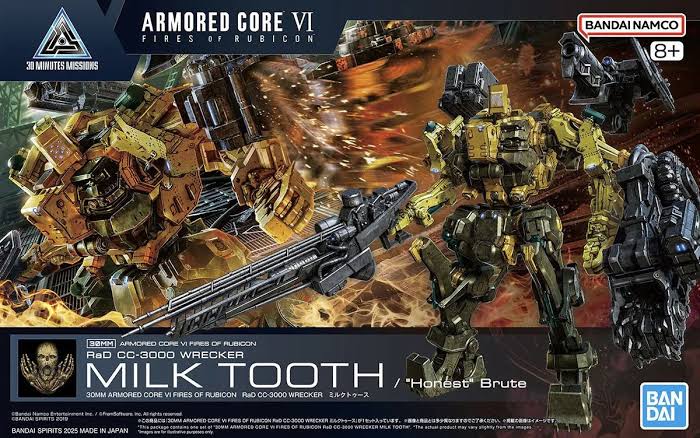 BANDAI 30MM ARMORED CORE VI FIRES OF RUBICON RaD CC-3000 Wrecker Milk Tooth