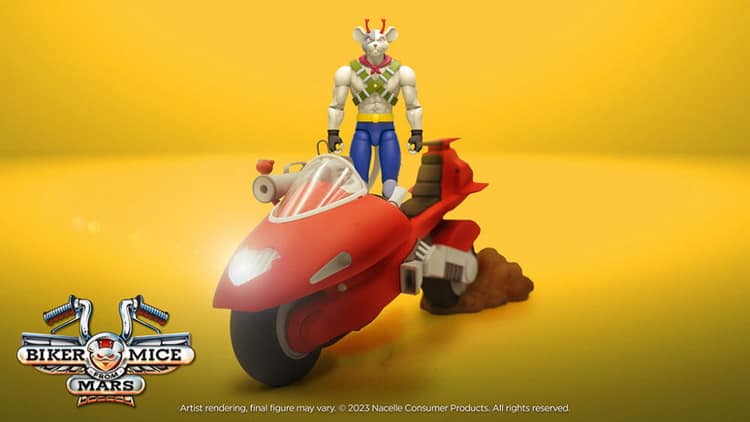 NACELLE Biker Mice from Mars 1/12 Motorcycle wave1 Set of 3 (Red+Blue+White)