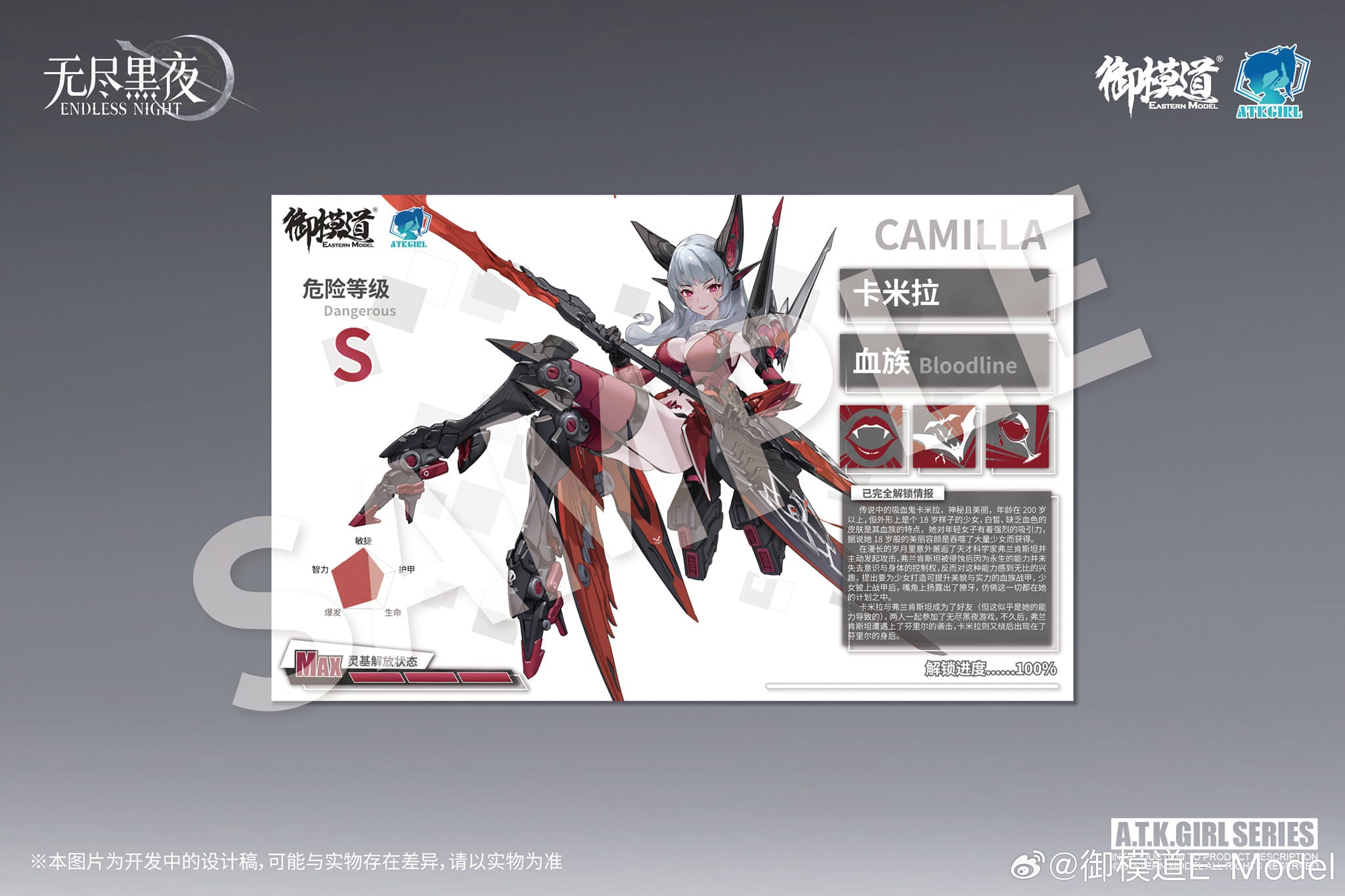 EASTERN MODEL 1/12 ATK GIRL Endless Night, Camilla EXCLUSIVE VER