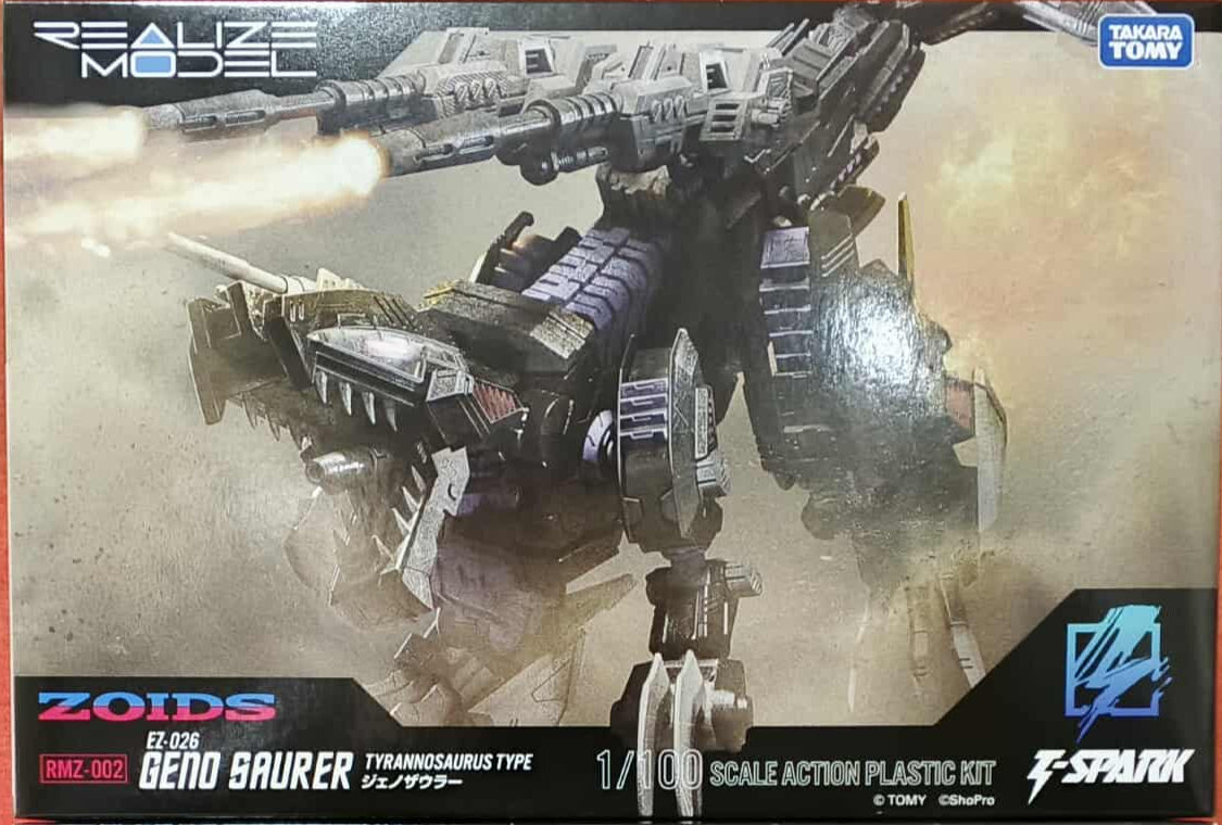 TAKARA TOMY ZOIDS Realize Model RMZ-002 Geno Saurer 1/100 Scale Model Kit