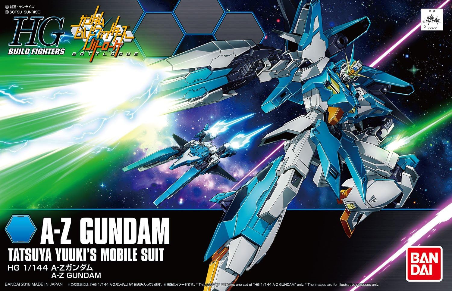 BANDAI HG 1/144 HGBF A-Z Gundam