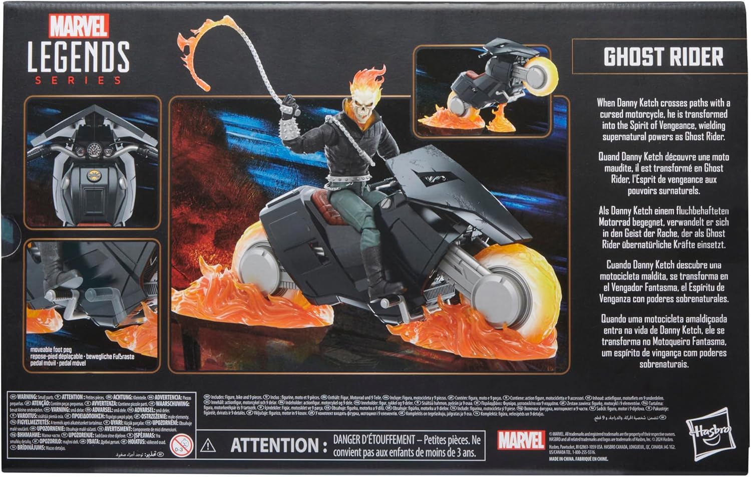 MARVEL LEGENDS Ghost Rider Danny Ketch with Hell Cycle 85th Anniversary