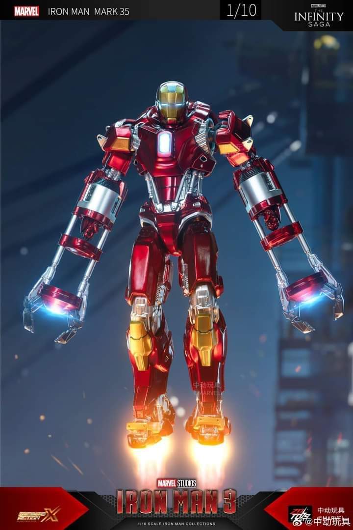 ZD TOYS 1/10 Ironman Mk35 Red Snapper