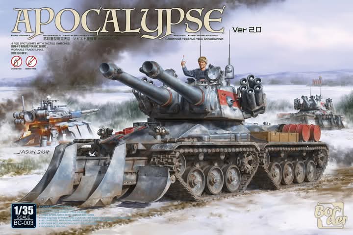 BORDER MODEL 1/35 BC-003 Apocalypse Tank Ver 2.0 Model Kit