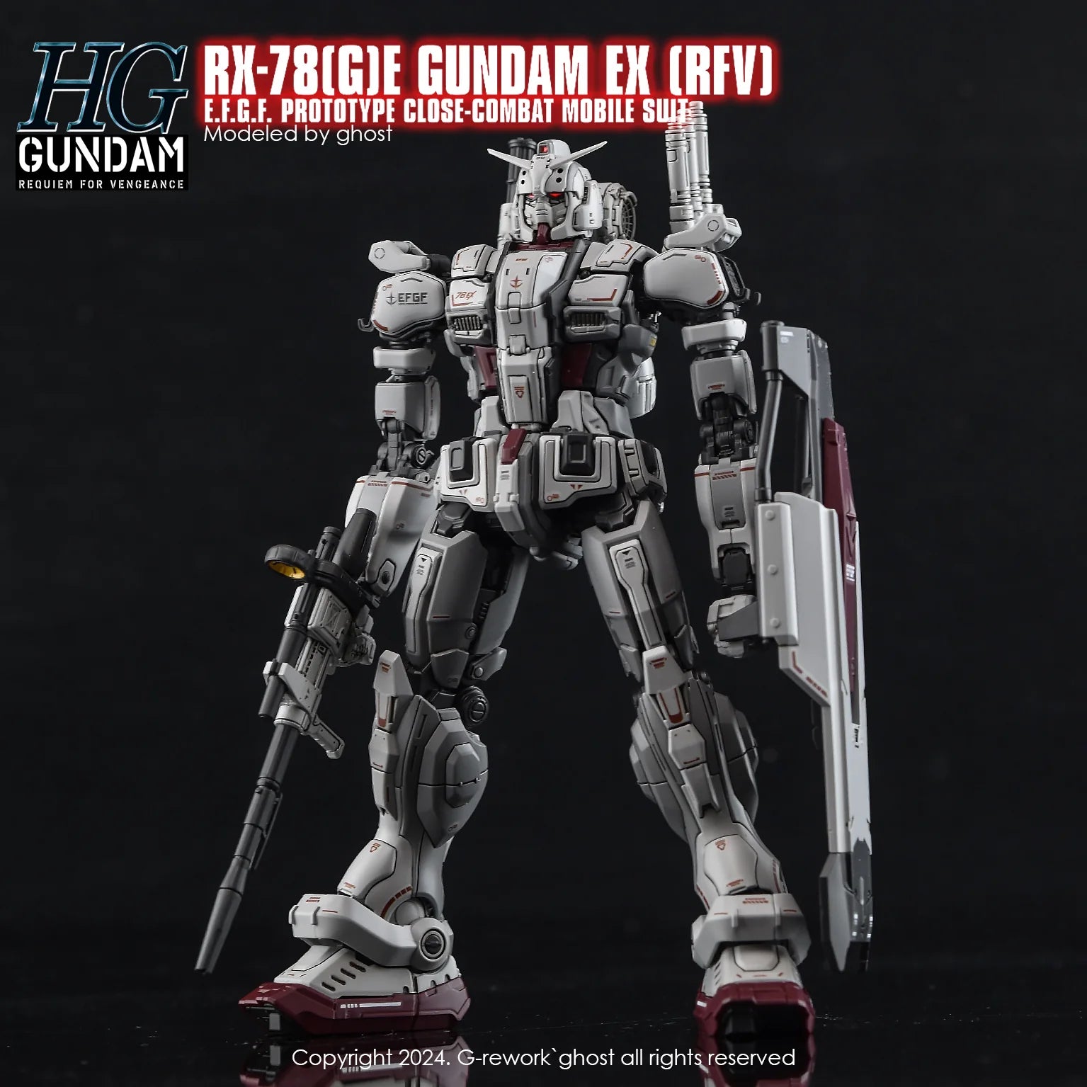 G-REWORK Waterslide Decals for HG 1/144 RX-78[G]E Gundam Ex [RFV]
