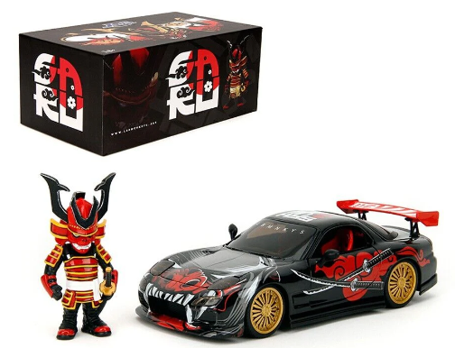 JADA TOYS X LABMONKEYS 1/24 Mazda RX-7 w/ Saru Figure