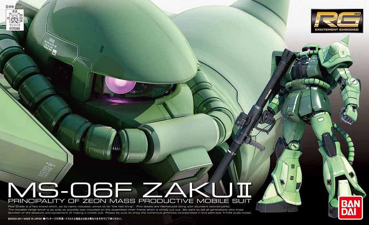 BANDAI RG 1/144 MS-06F Zaku II