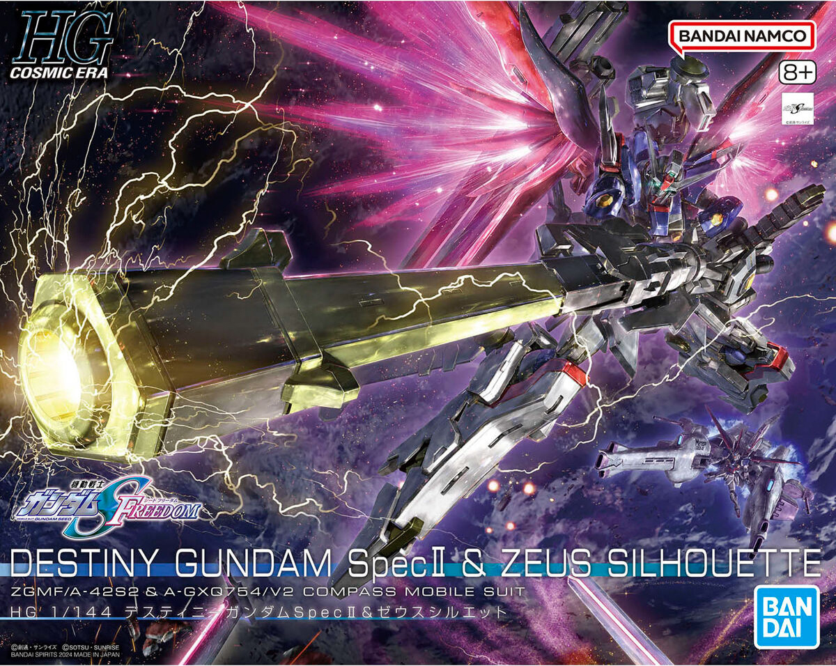 BANDAI HG 1/144 HGCE-SF Destiny Gundam Spec II & Zeus Silhouette